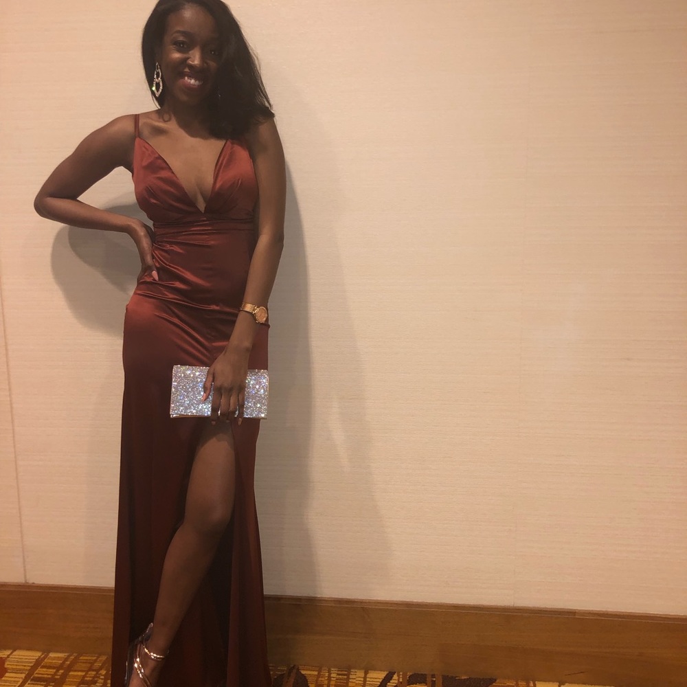 Bronze / Copper Formal Dress